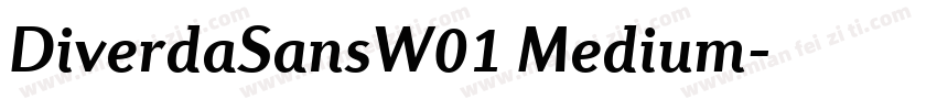 DiverdaSansW01 Medium字体转换